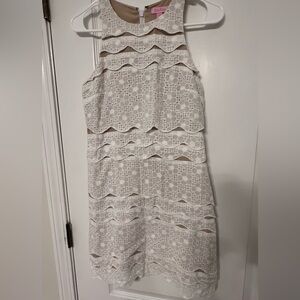 Lilly Pulitzer White Eyelet Dress Sz 00
